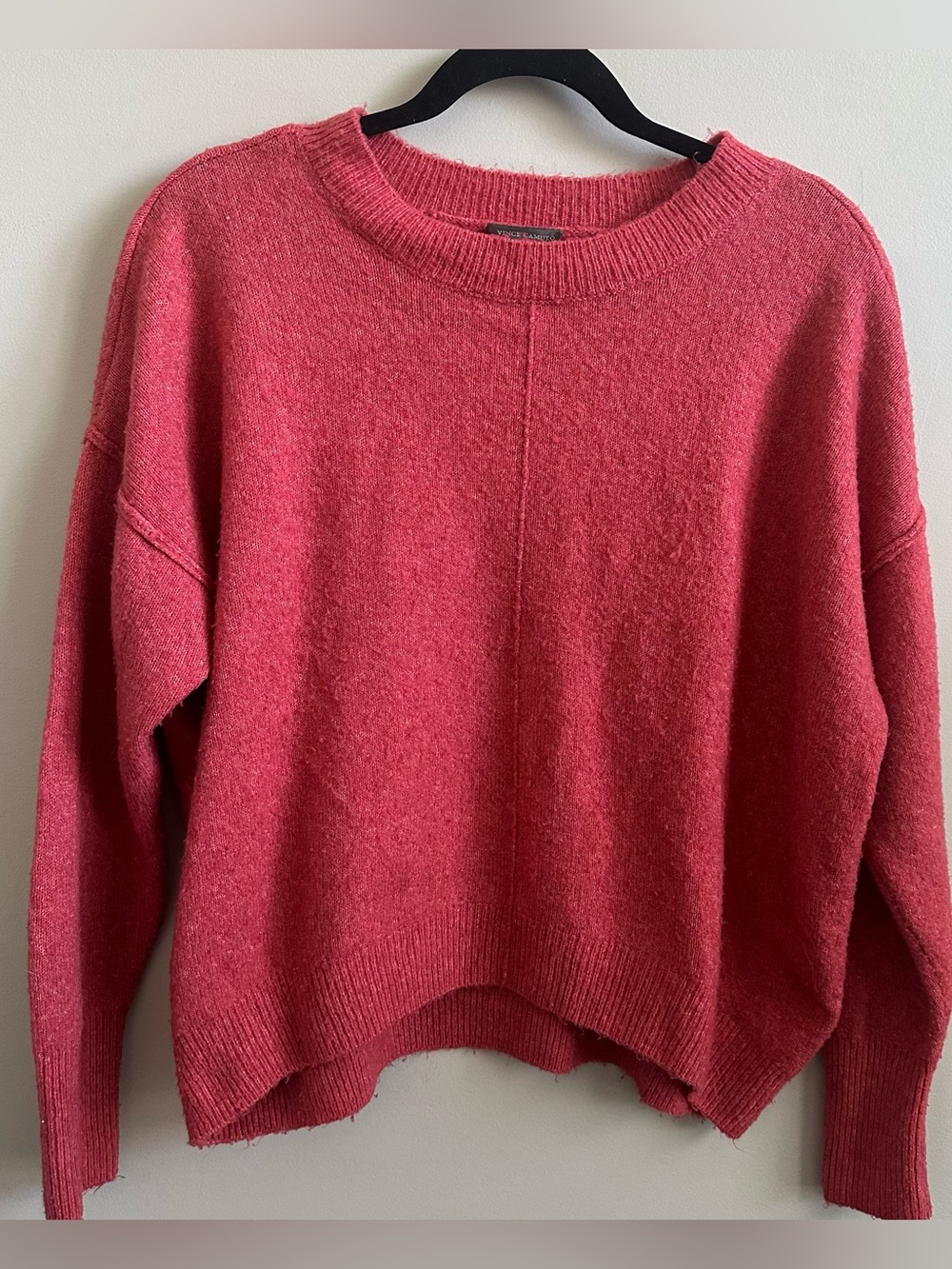 Women's Vince Camuto Exposed Seam Crewneck Sweater
